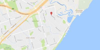 Karta Zapadne četvrti Rouge Toronto