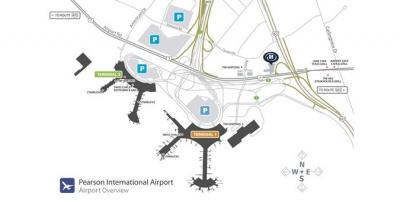 Karta zračna luka Toronto Pearson pregled