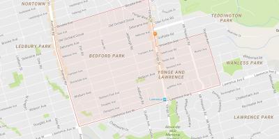 Karta Bedford Park Toronto