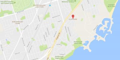 Karta okolice Клиффсайд-Torontu