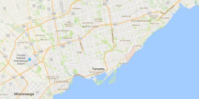 Karta breza litice području Toronto