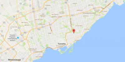 Karta Вудбайн Heightsdistrict Toronto