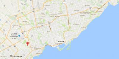 Karta Маркланд drva području Toronto
