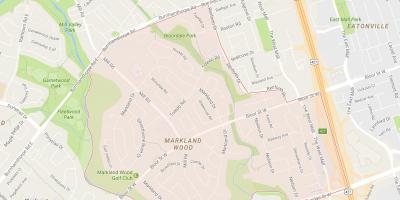 Karta Маркланд drveta okolici Toronto