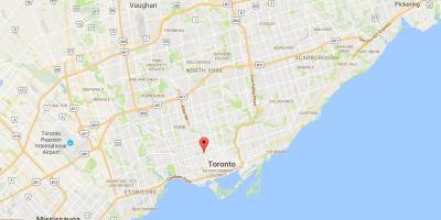 Karta Мирвиса području Toronto