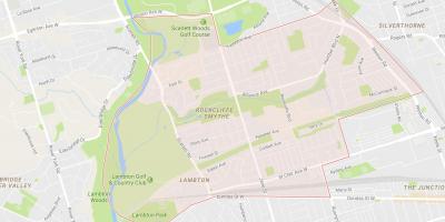 Karta Рокклифф–Smith području Toronto