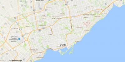 Karta Эглинтон Istočnom dijelu Toronto